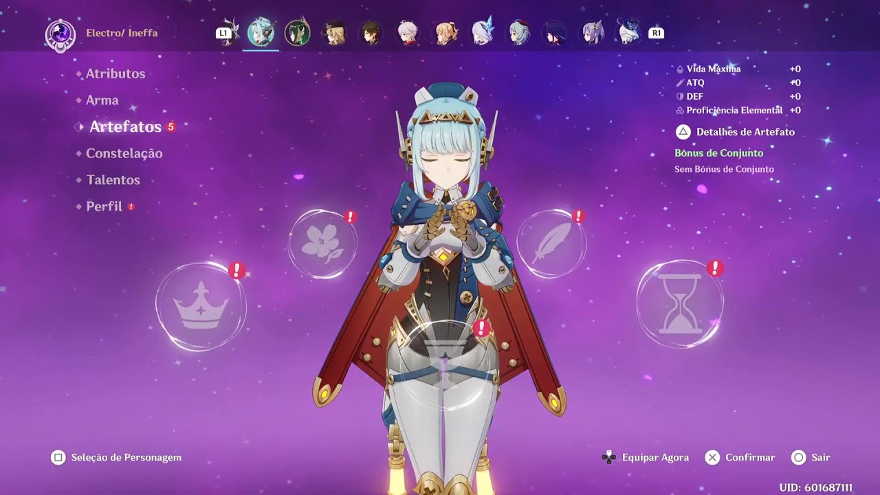 Genshin Impact 15 Tiros no Banner e um Sonho Ineffa