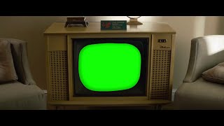 P. L. Travers watches television but its a green screen template