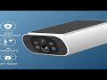ALEVIO 2.5K Outdoor Solar Camera Wireless Cam WIFI Ultra Standby Time PIR Motion Light Color Night V