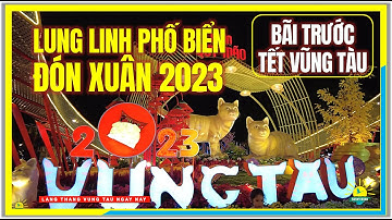 VŨNG TÀU LUNG LINH PHỐ BIỂN ĐÓN XUÂN 2023 | Công Viên Bãi Trước Vũng Tàu Tết Qúy Mão 2023