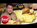 Adam Fights To Finish Enormous 12 Egg Omelette Challenge | Man v Food