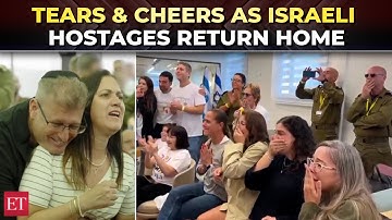 IDF welcomes freed Israeli hostages; Tears, cheers and emotional reunions as hostages return home