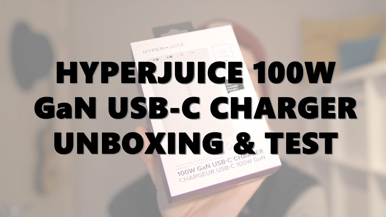 Hyperjuice 100W GaN USB-C Charger - Unboxing & First Test!