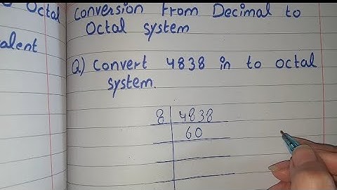 Decimal to Octal in Urdu, Decimal to Octal Conversion in Urdu