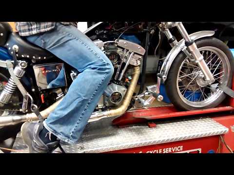 Shovelhead - Dyno pull with single CV carb
