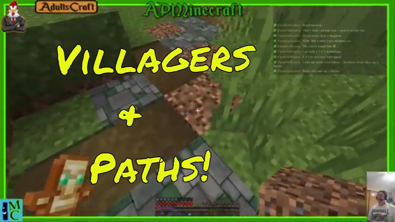 APMinecraft iron farm villager replacements, paths YouTube