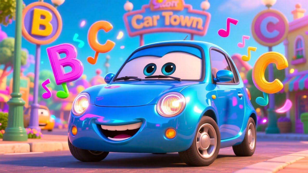 Wroom Wroom Car Town 🚗🎶 Fun Car Song for Kids | Explore Cars & Vehicles in the Town