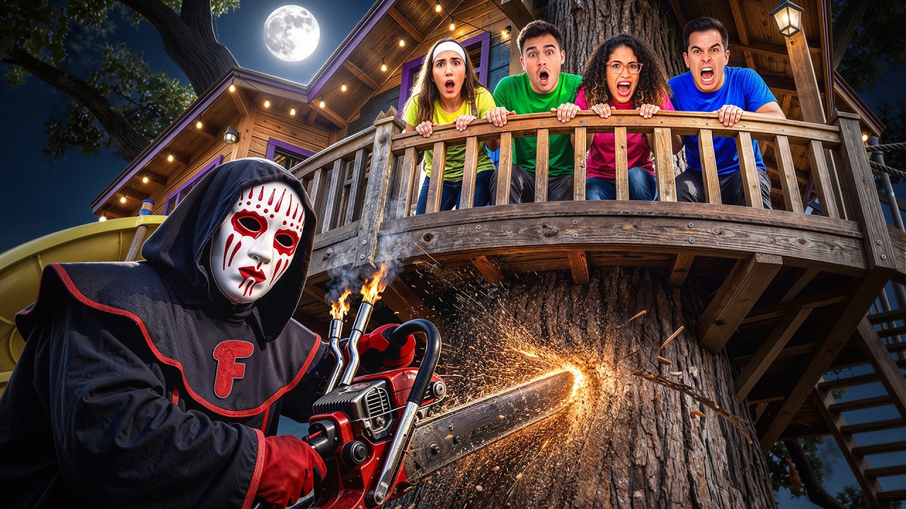 ERA PRA SER UMA FESTA DO PIJAMA NA CASA NA ÁRVORE ATÉ O FACE APARECER!