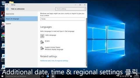 How to add Korean Keyboard on Windows 10