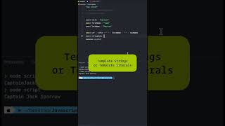 🙏 Start using template strings in Javascript ✅ #javascript #programming #coding #learnjavascript