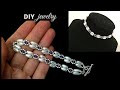 Beading tutorial. Beaded bracelet. Beaded necklace. easy beading  pattern. DIY Jewelry