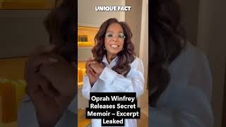 Oprah Winfrey Releases Secret Memoir  Excerpt Leaked oprahwinfrey memoir celebritybook
