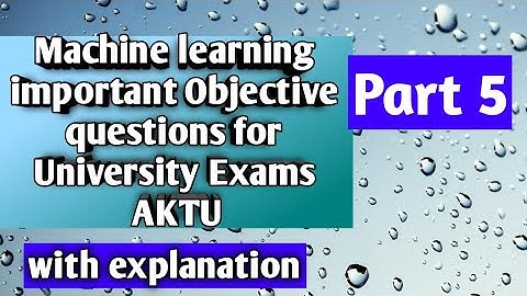 machine learning mcq 5
