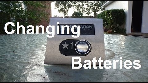 Shortened Video: Changing Batteries on my Innovation Industries Inc. elevator button