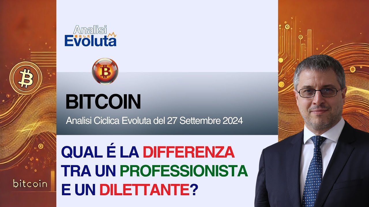🔴 #bitcoin : QUAL É LA DIFFERENZA TRA UN PROFESSIONISTA E UN DILETTANTE?