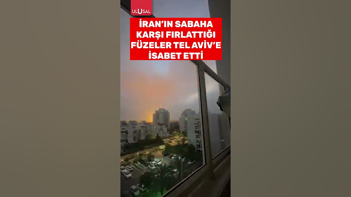İran'ın sabaha karşı İsrail'e fırlattığı füzeler Tel Aviv'e isabet etti #shorts #israil #iran