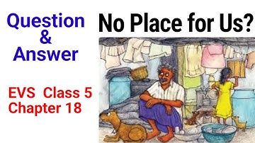 No place for us?  Question Answer | EVS Class 5 chapter 18