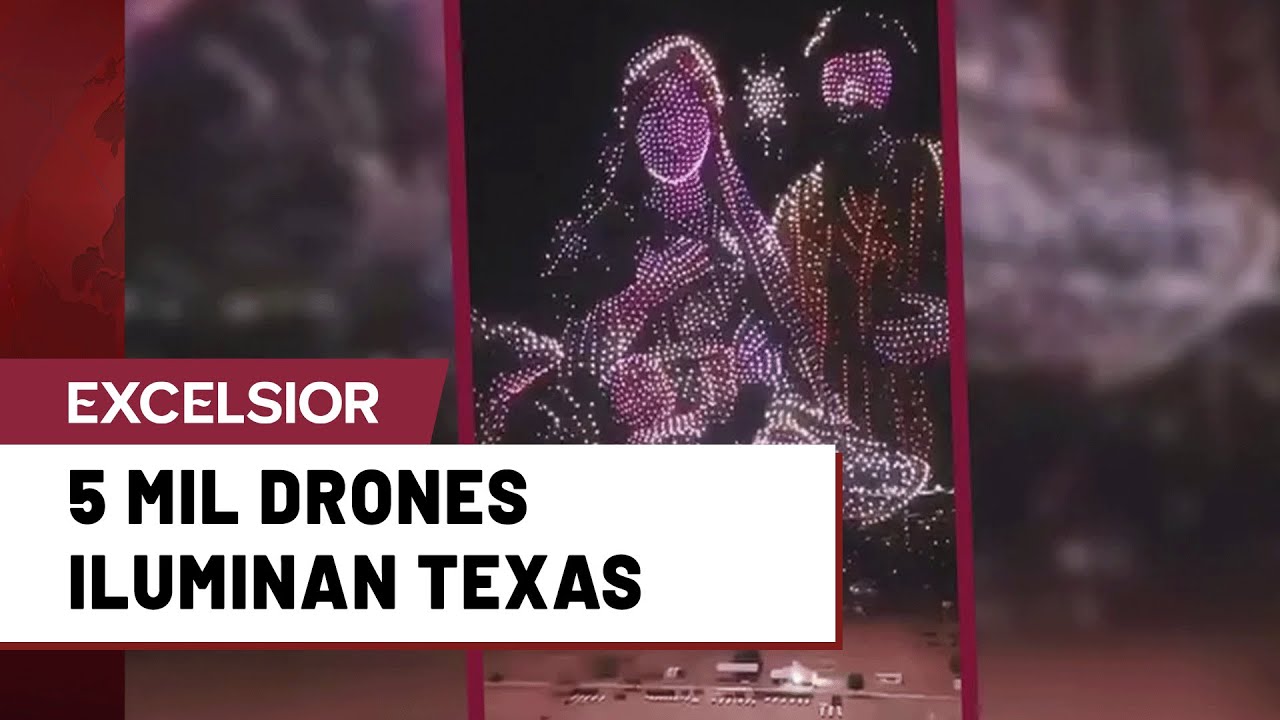 Un show masivo con drones sorprende en Texas al recrear el nacimiento de Jesús en el cielo