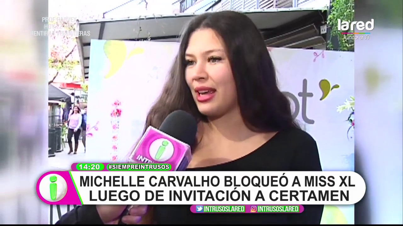 video to gif Se aburrió: Michelle Carvalho bloqueó a Miss XL tras invitación