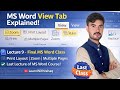 MS Word View Tab Full Guide | Learn All View Options in MS Word | Full Explanation Lecture 9