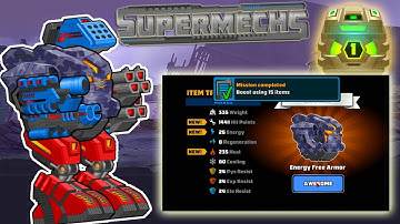 Supermechs - Energy free armor DIVINED! | New heat mech testing📝