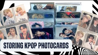 storing kpop photocards | 8 | bts, zb1, n.ssign, enhypen (+ txt, stray kids & ateez if you squint?)