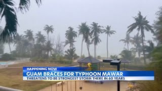 Super Typhoon Mawar closes in on Guam as residents shelter, military sends away ships