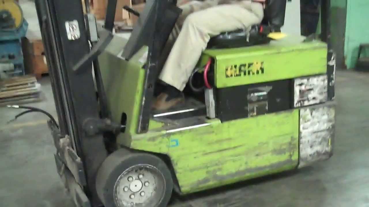 Clark Electric Forklift Tag 9953 Youtube