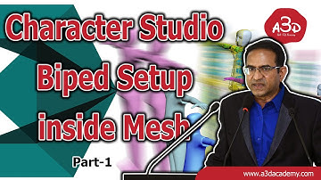 3ds Max Character Studio Biped setup inside mesh-Part01|Bangla Tutorial