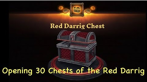 Opening 30 Chests of the Red Darrig in Villagers and Heroes !