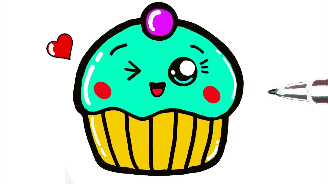 Como desenhar Brigadeiro fofo Kawaii