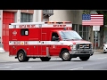 Seattle Fire Dept. 'Medic One' Ambulance Aid 2 Returning To Station [With Lights]