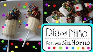 Postres para el Día del Niño SIN HORNO | RebeO - YouTube