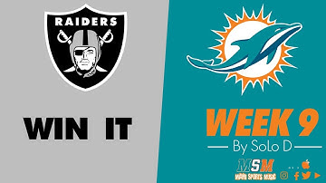 Week 9 Miami vs Oakland #WinIt By SoLo D Official Music video