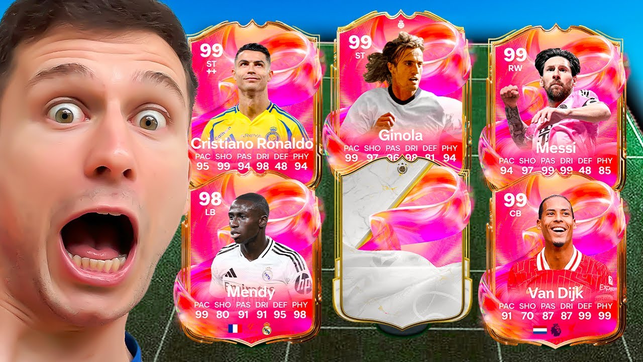O MELHOR TIME QUE JÁ MONTEI ATÉ HOJE NO EA FC 25! VAN DIJK 99, GINOLA 99, CR7 99, MESSI 99 🔥🔥 UT BR