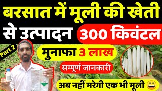 बरसात में इस तरह करे मुली की खेती मात्र 60 दिनों में 3 लाख|Muli Ki Kheti|Muli Ki Kheti Kaise Kare