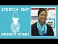 Simple Stretch Knit Infinity Scarf