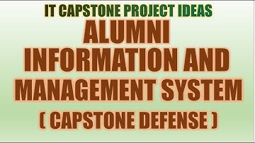 Alumni  Information & Management System | IT Capstone Project Idea | IT Research Thesis | Filipino