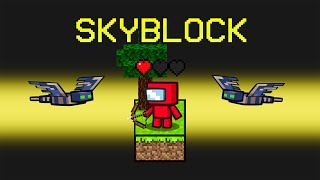 One Block Skyblock in Among Us