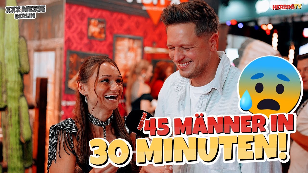 45 Männer in 30 MINUTEN 😰 Straßenumfrage Messe Berlin