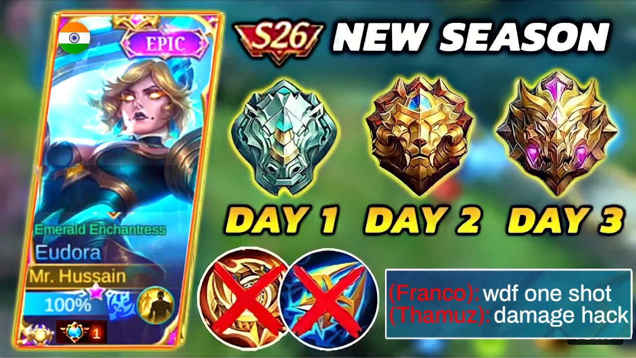 BEST EUDORA STRATEGY AND BUILD TO RANK UP FASTER EPIC TO MYTHIC REAL