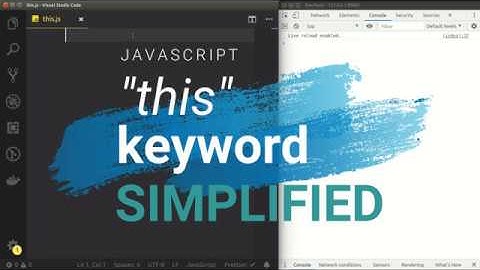 Javascript this keyword Simplified