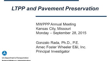 LTPP and Pavement Preservation