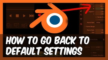Blender 3.6 How To Go Back To The Default Settings In Blender- Tutorial For Beginners
