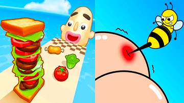 Help Me Tricky Story vs Sandwich Runner - All Levels Gameplay (Android,iOS) Part 47