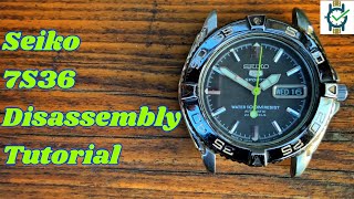 Seiko 7S36 Disassembly Tutorial - YouTube