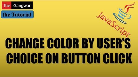 PART 40 HTML Create Color Picker - Change Color On Click - HTML CSS and Javascript