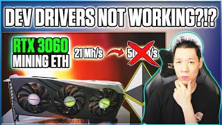 RTX 3060 Why Dev Drivers Dont Work | ALL RTX 3060 Are LHR