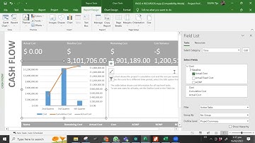 video flujo caja ms project