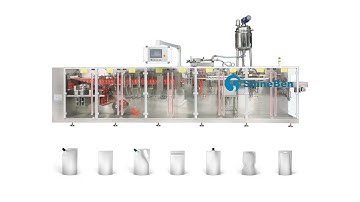 Horizontal form fill seal doypack packing machine  Oil packing machine stand up packing machine